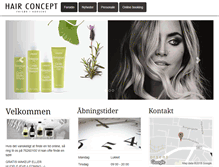 Tablet Screenshot of hairconcept-hs.dk